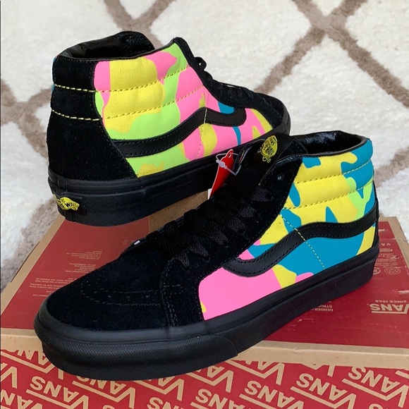 vans neon camo